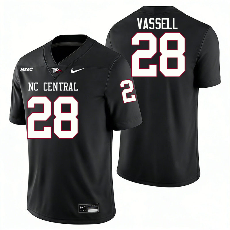 North Carolina Central Eagles #28 Jelani Vassell College Football Jerseys,Uniforms Stitched-Black